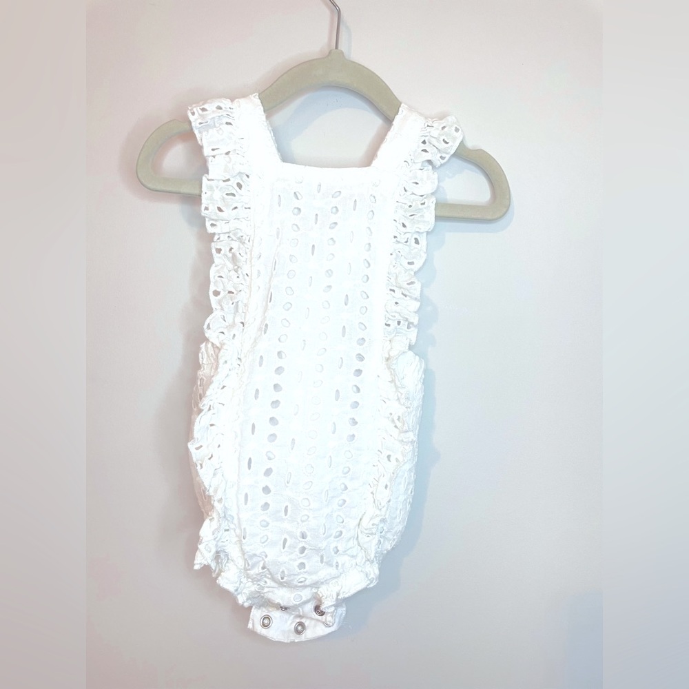 Bonny Baby eyelet white romper. 18 month.